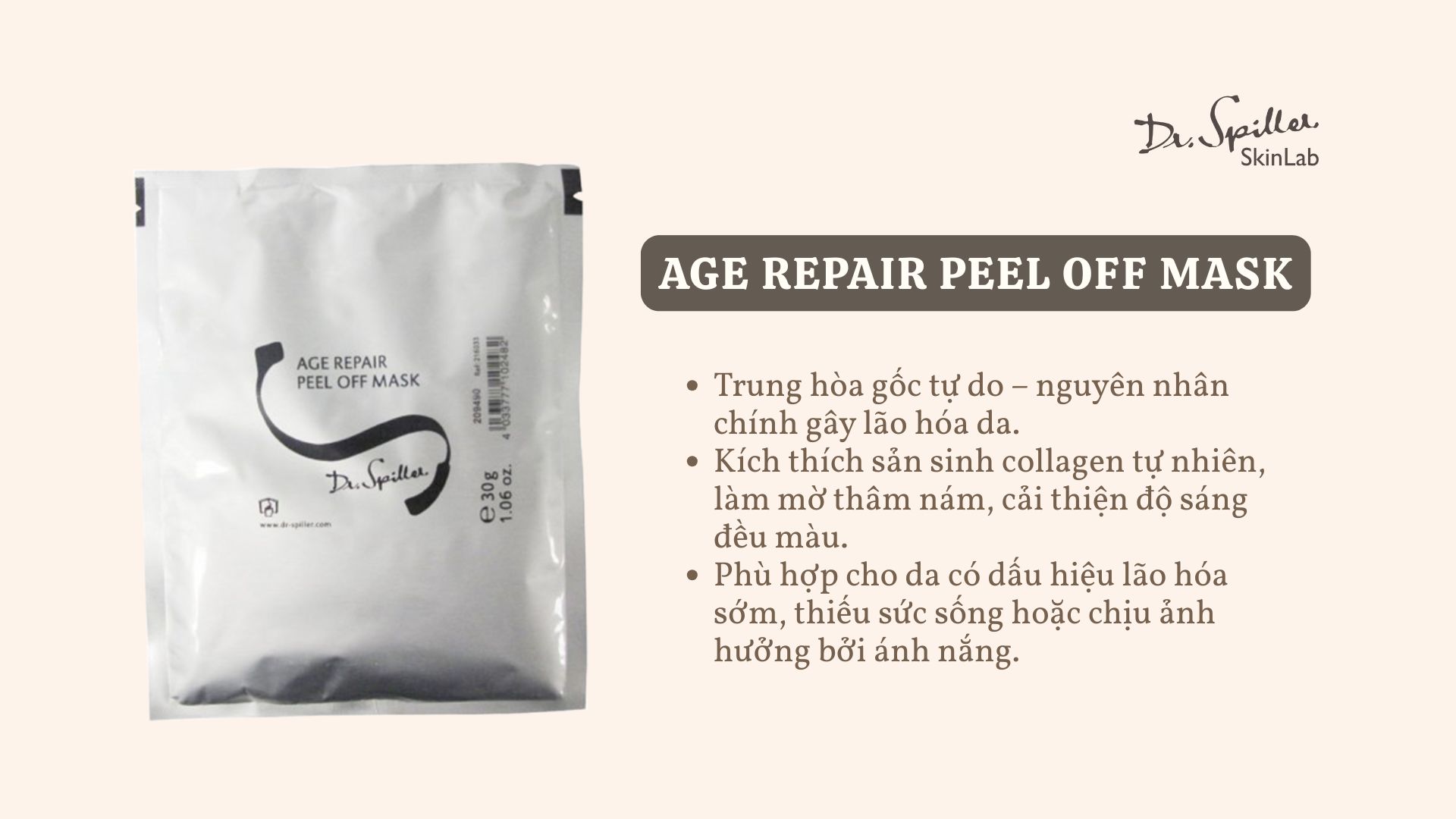 Age Repair Peel Off Mask – Trẻ hóa da tức thì, làm mờ nếp nhăn