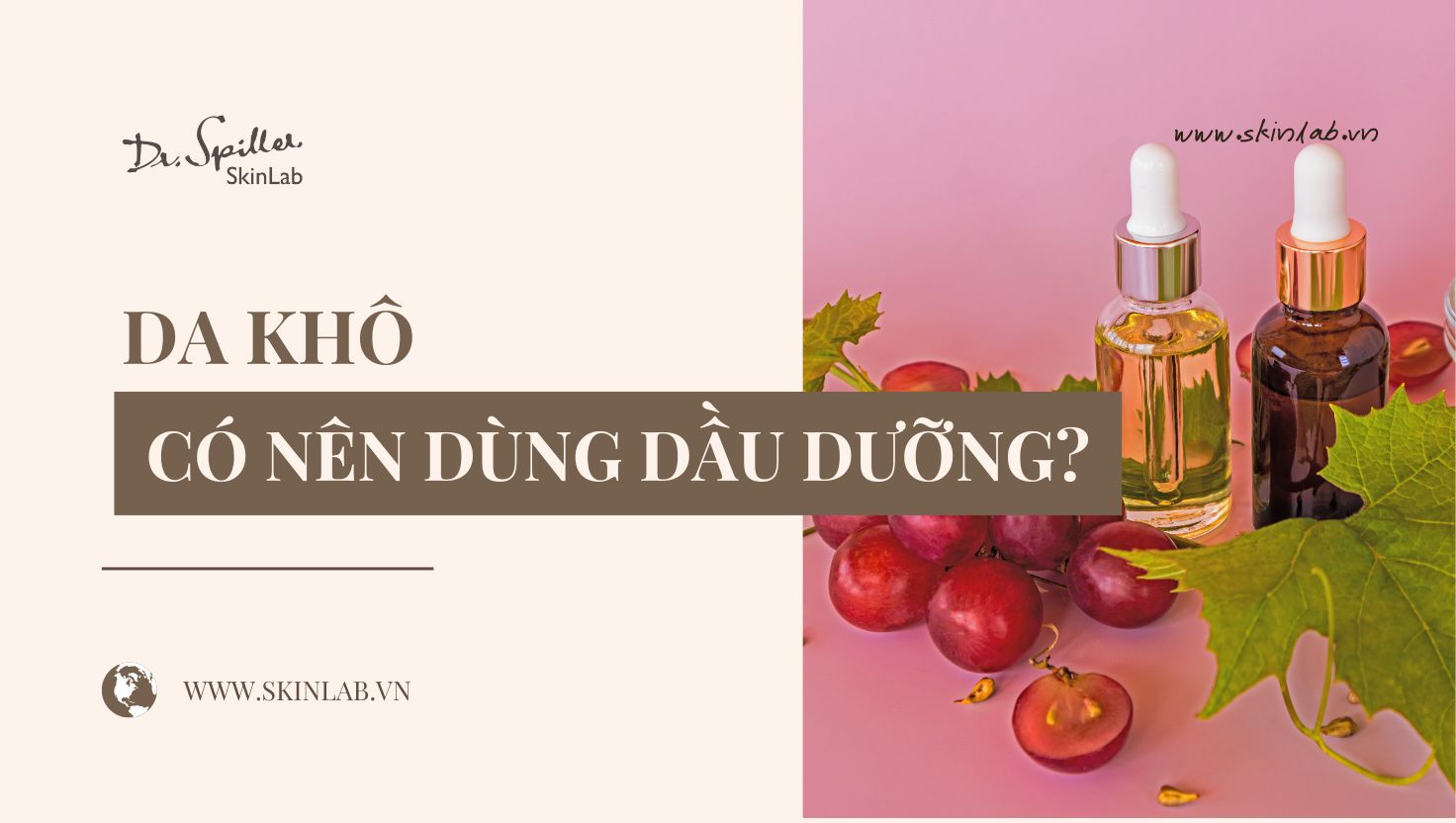 Da khô có nên dùng dầu dưỡng không? Giải pháp từ chuyên gia