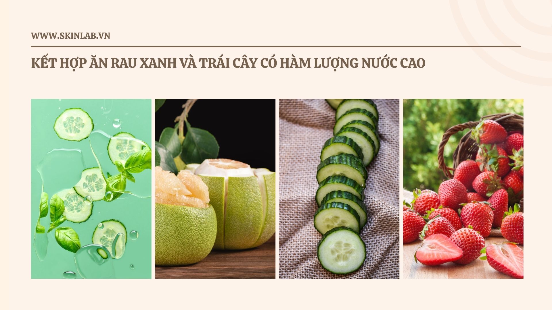 Giải pháp chăm sóc da khô do uống ít nước từ trong ra ngoài