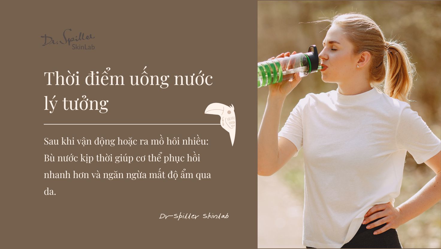 Da khô nên uống nước gì? Điều đầu tiên, hãy uống nước đúng cách