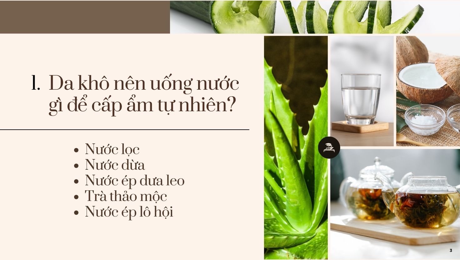 Da khô nên uống nước gì để cấp ẩm tự nhiên?