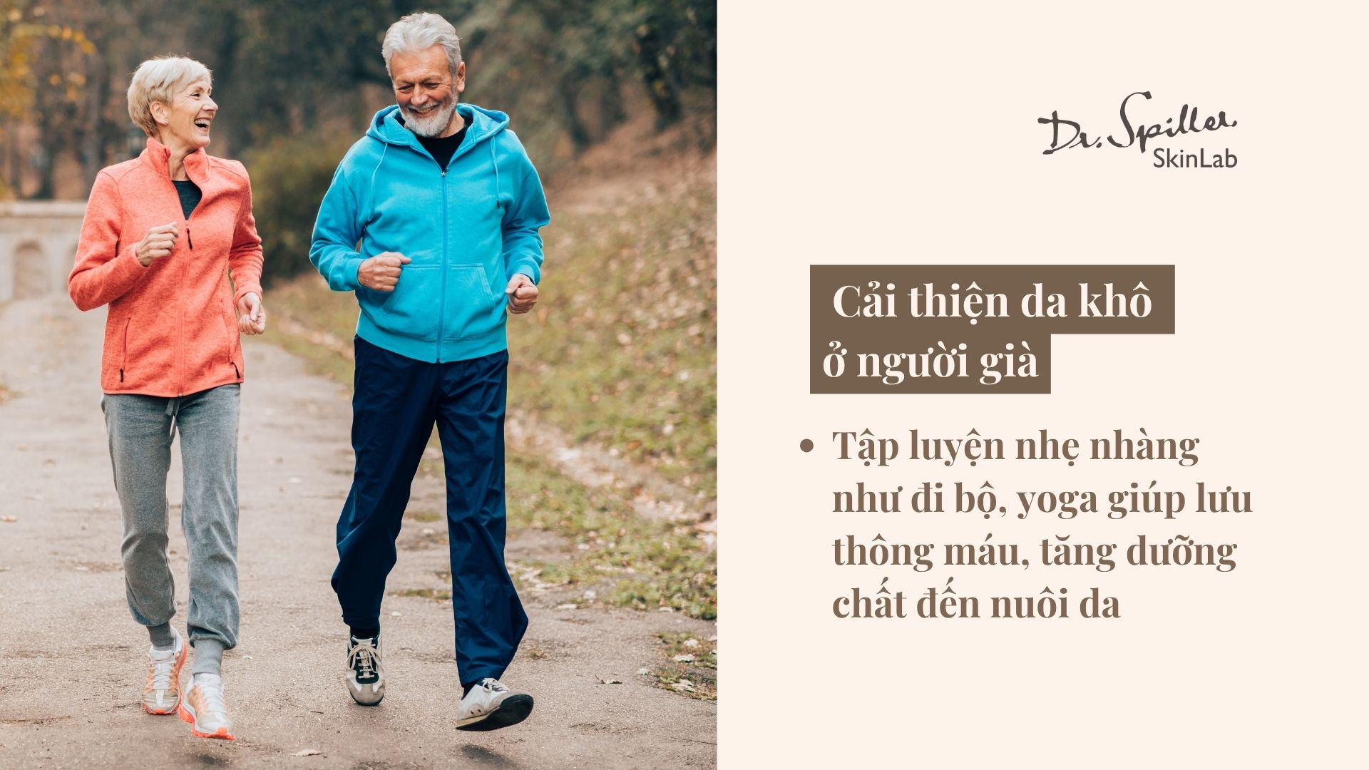 Bổ sung dưỡng chất từ bên trong giúp cải thiện da khô ở người già