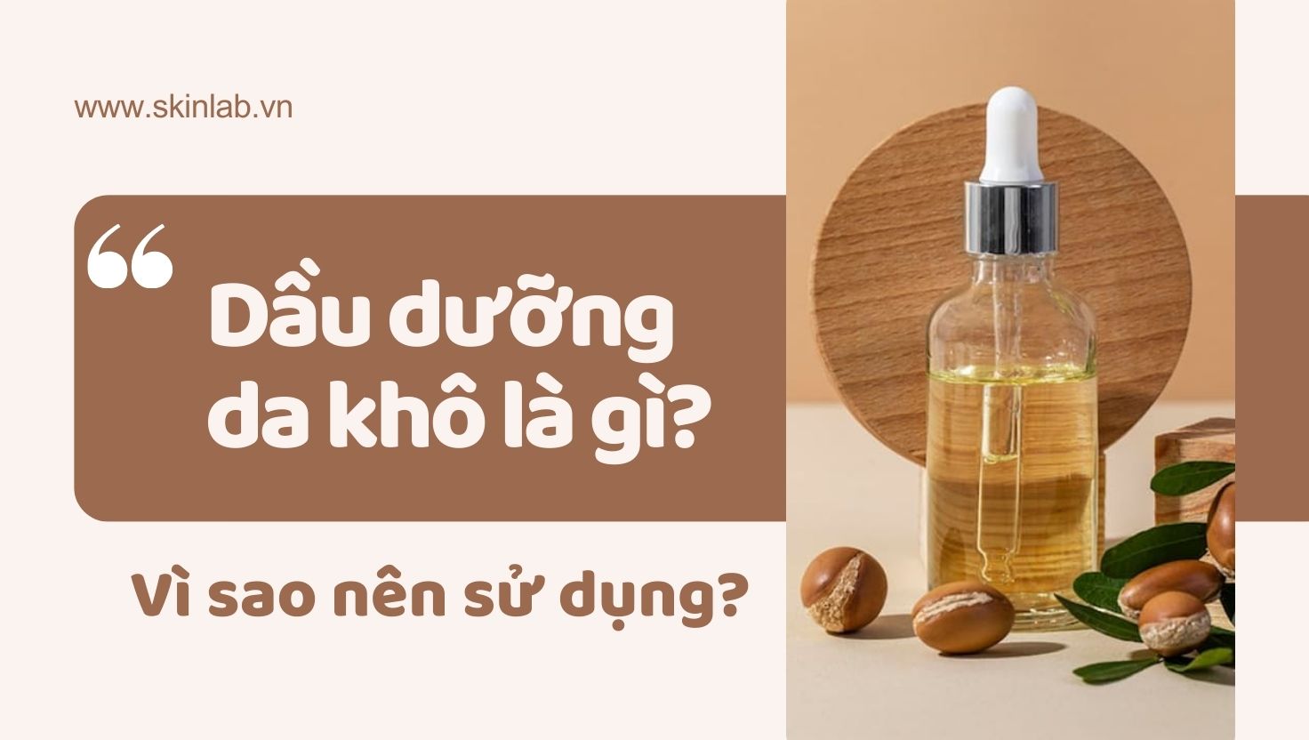 Dầu dưỡng da khô là gì và vì sao nên sử dụng?