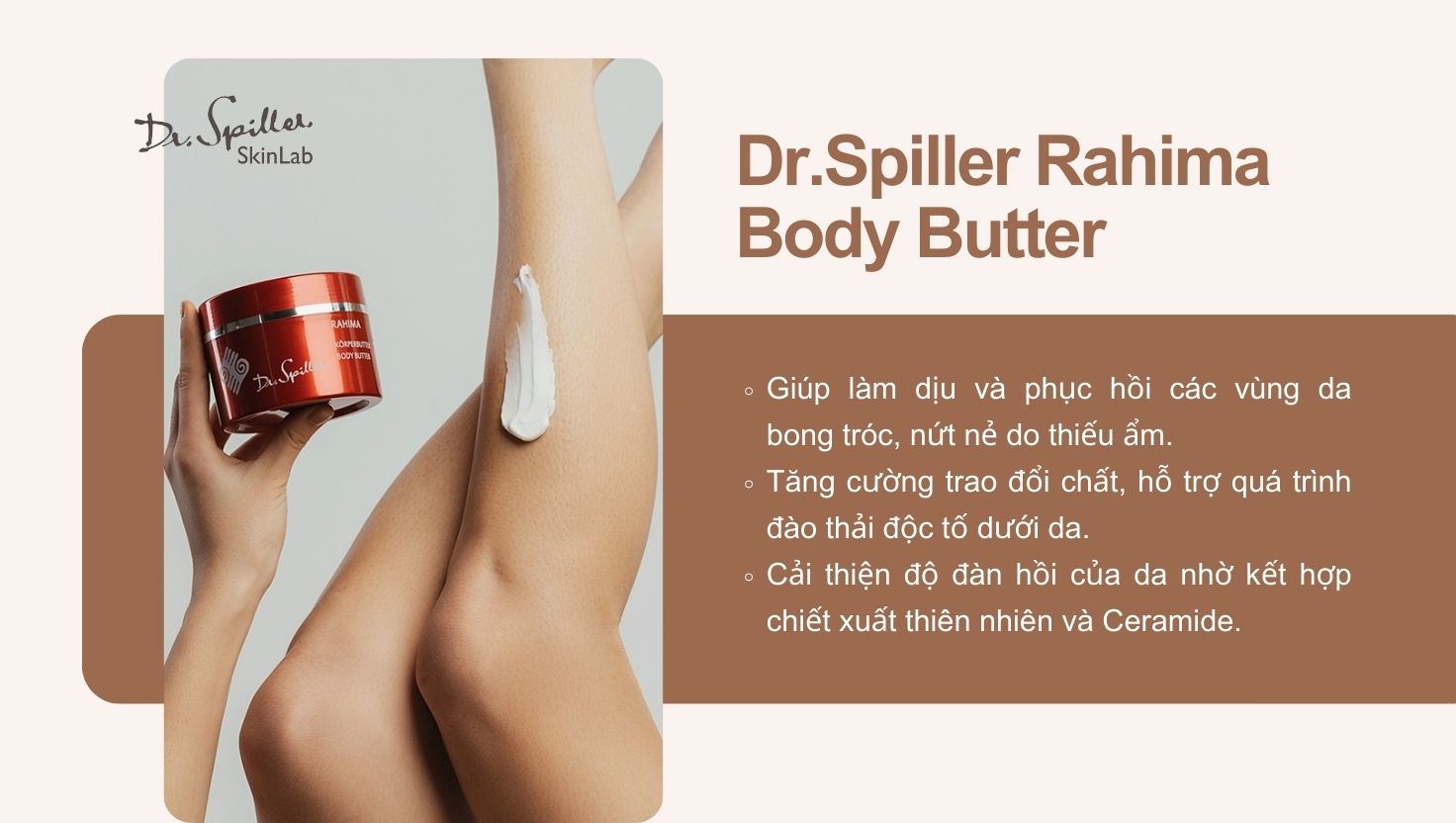 Dr.Spiller Rahima Body Butter là kem dưỡng body chưa ceramid được yêu thích