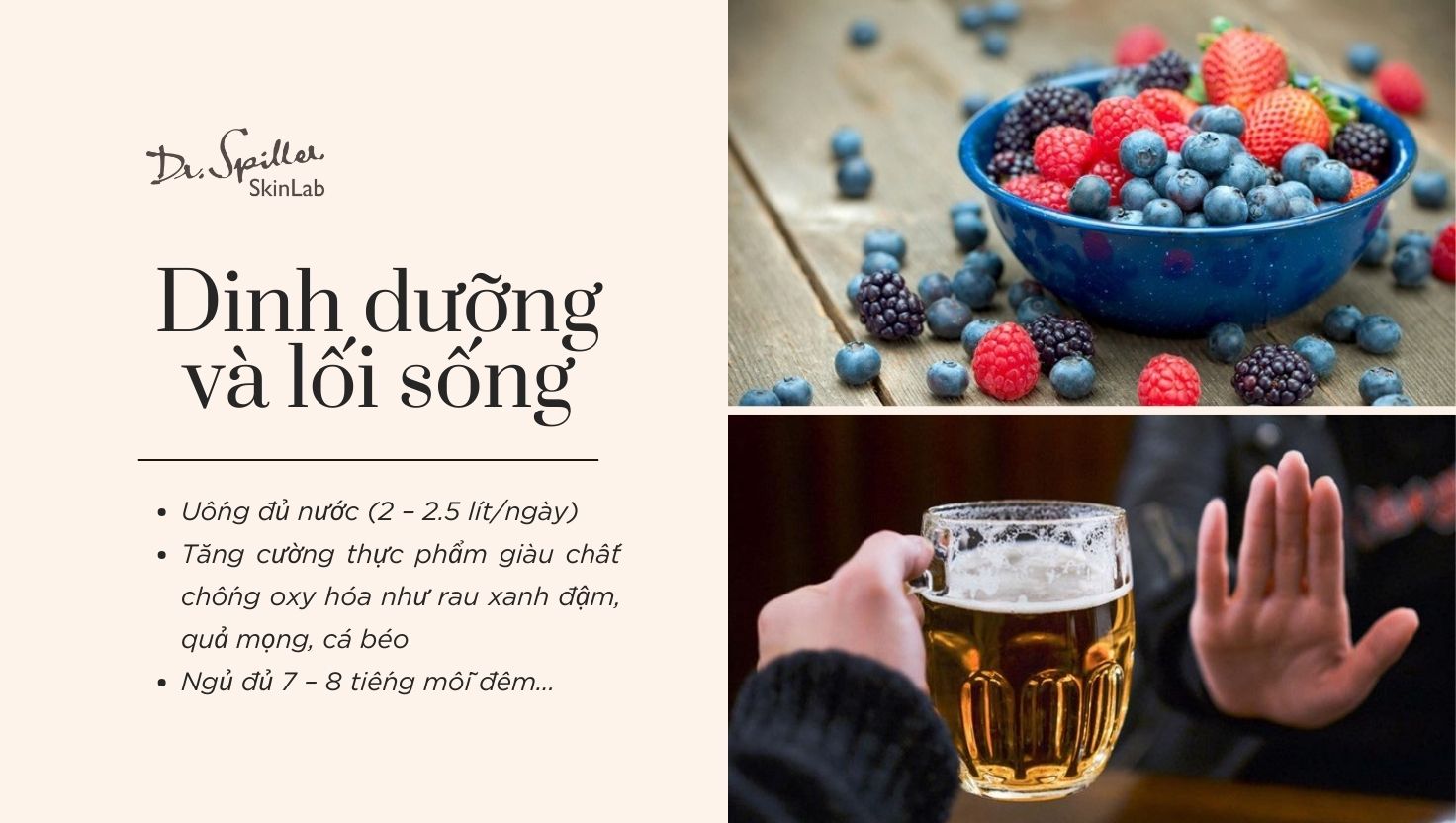 Routine chăm sóc da chống lão hóa tuổi 30: Dinh dưỡng và lối sống