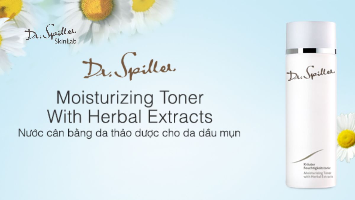 Giải pháp làm dịu da nhạy cảm từ Dr.Spiller với chiết xuất hoa cúc