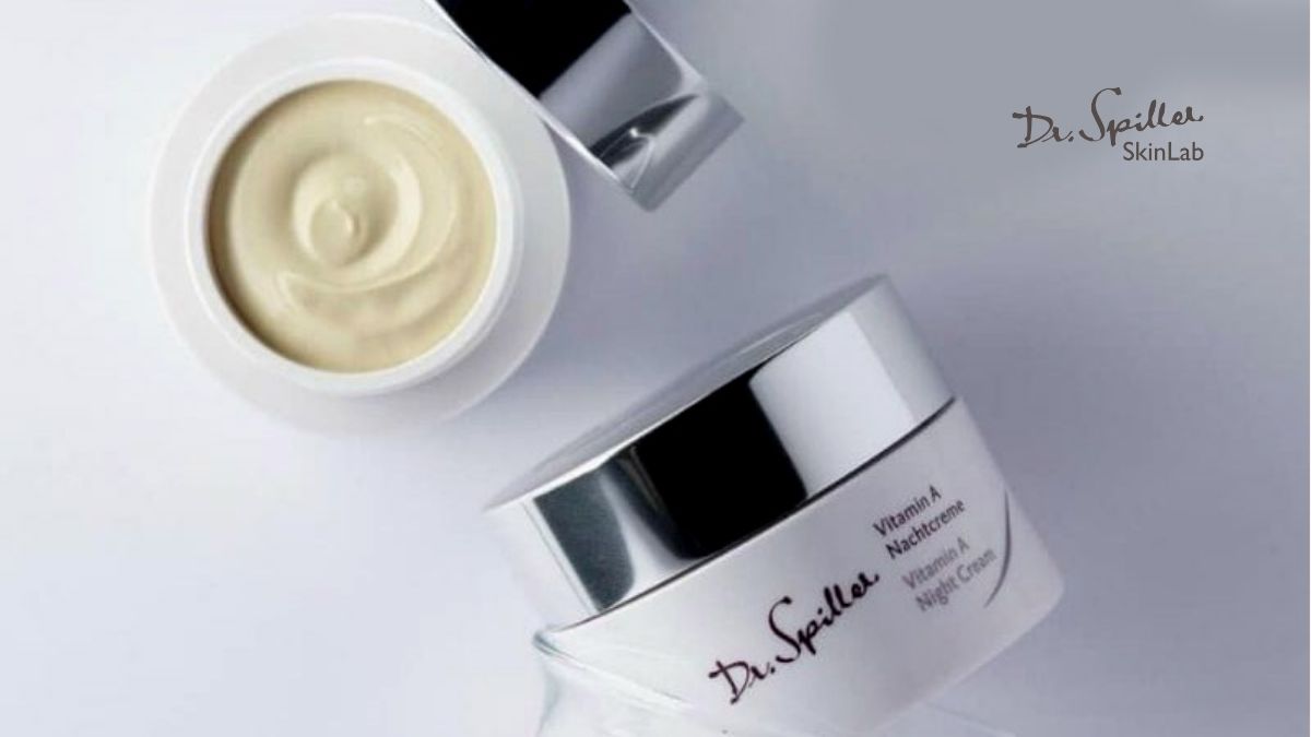 Vitamin A Night Cream kem dưỡng chứa vitamin A (Retinyl palmitate) dịu nhẹ hơn Retinaldehyde từ Dr.Spiller