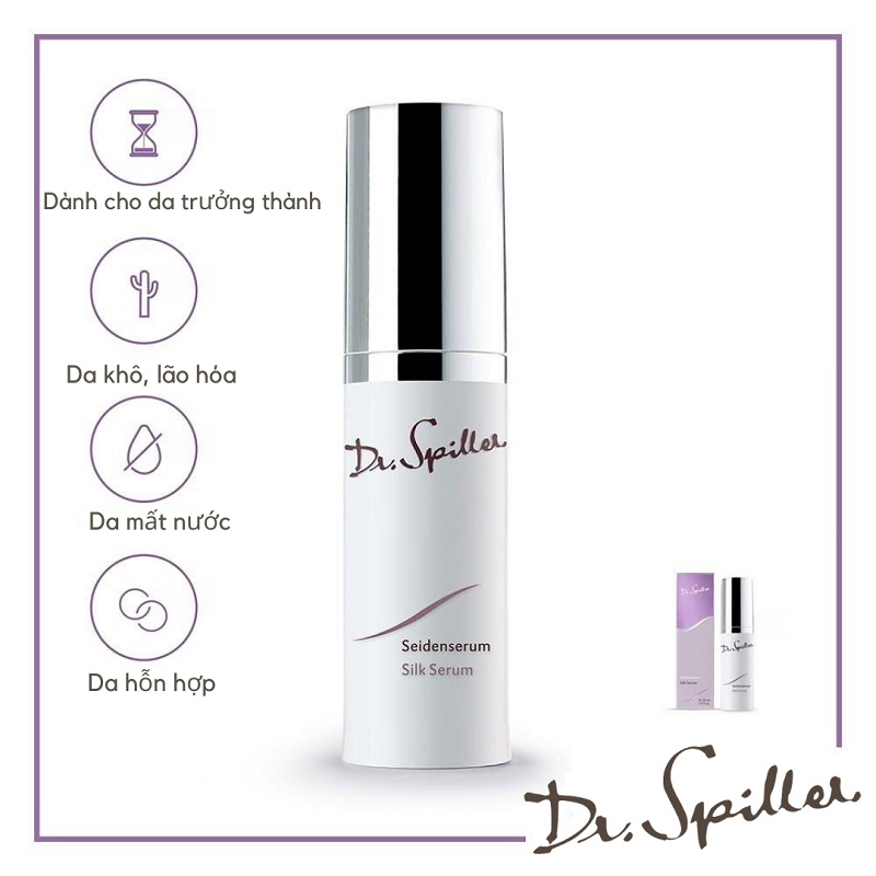 Silk Serum chứa protein tơ tằm kết hợp niacinamide và ceramide giúp làm mờ nếp nhăn