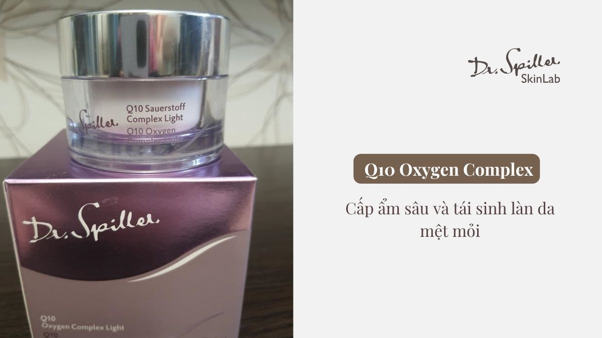 Q10 Oxygen Complex chứa Coenzyme Q10 giúp trung hòa gốc tự do