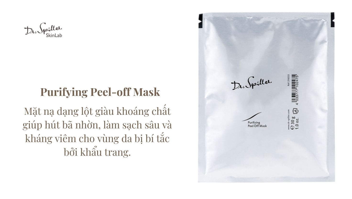 Giải pháp ngăn ngừa và hỗ trợ điều trị mụn do đeo khẩu trang y tế từ Dr‑Spiller Skinlab