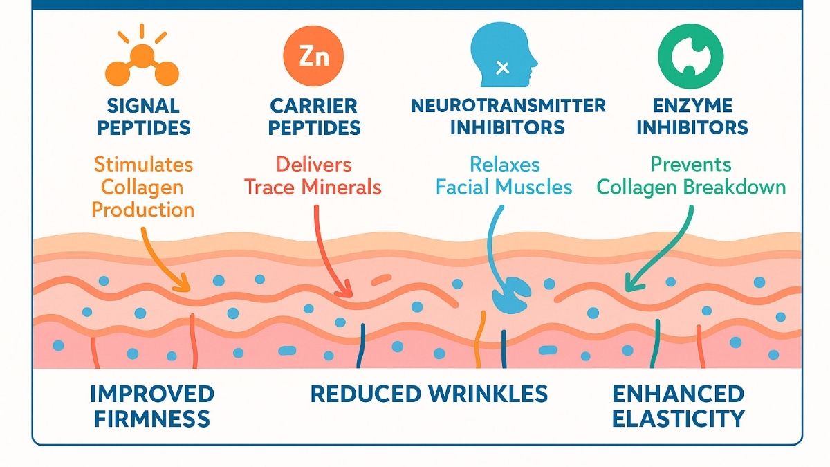 Các loại peptide sinh học phổ biến và công dụng chính