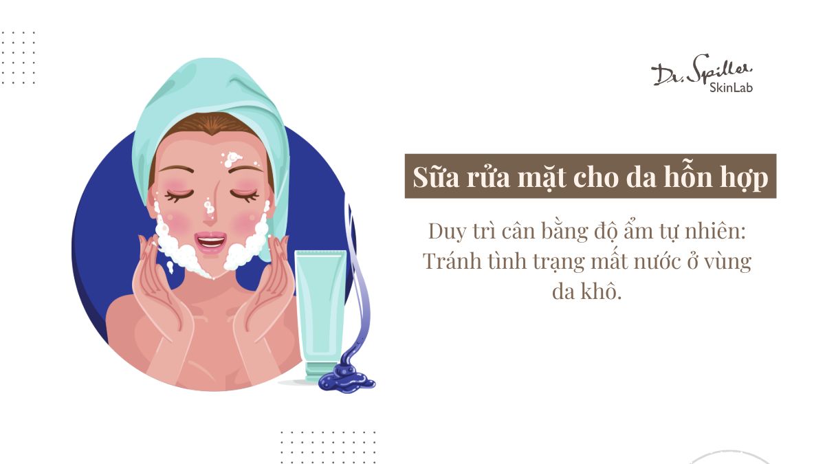 Tại sao cần chọn đúng sữa rửa mặt cho da hỗn hợp?
