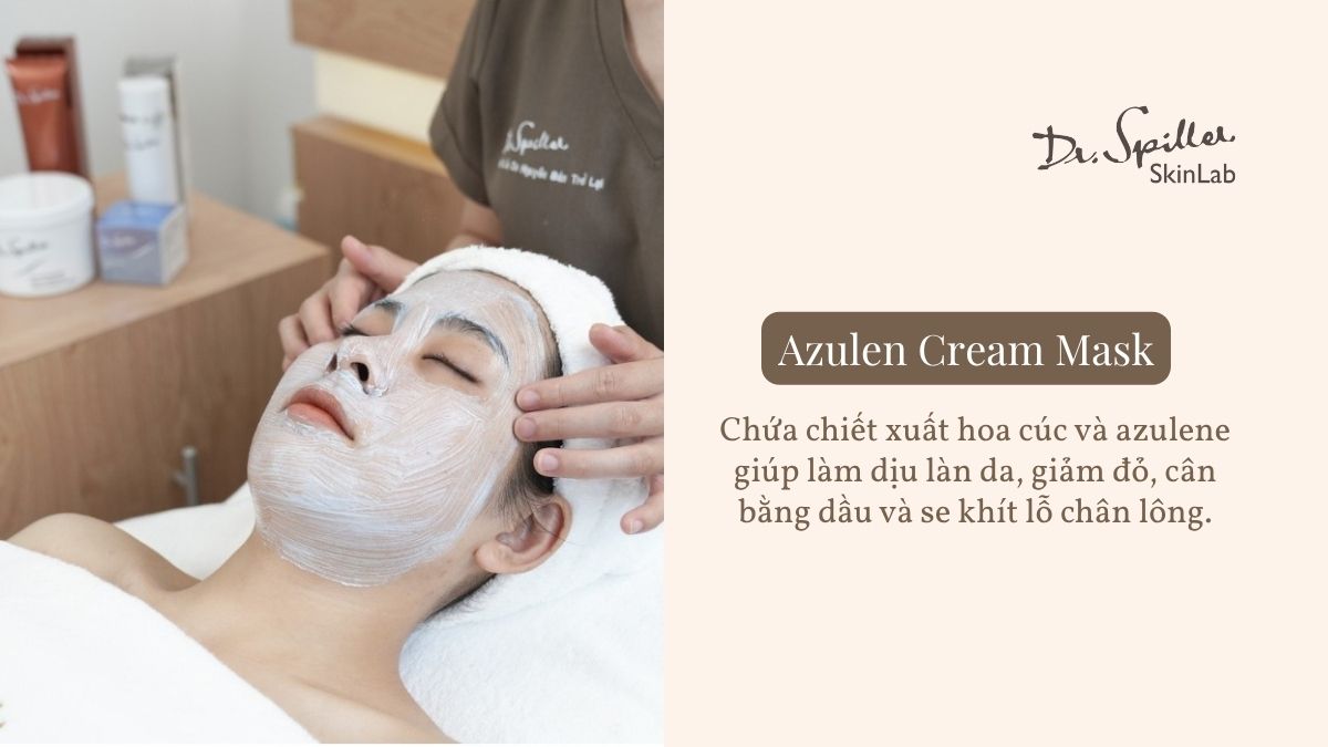 Liệu trình chăm sóc da chuyên sâu với Azulen Cream Mask