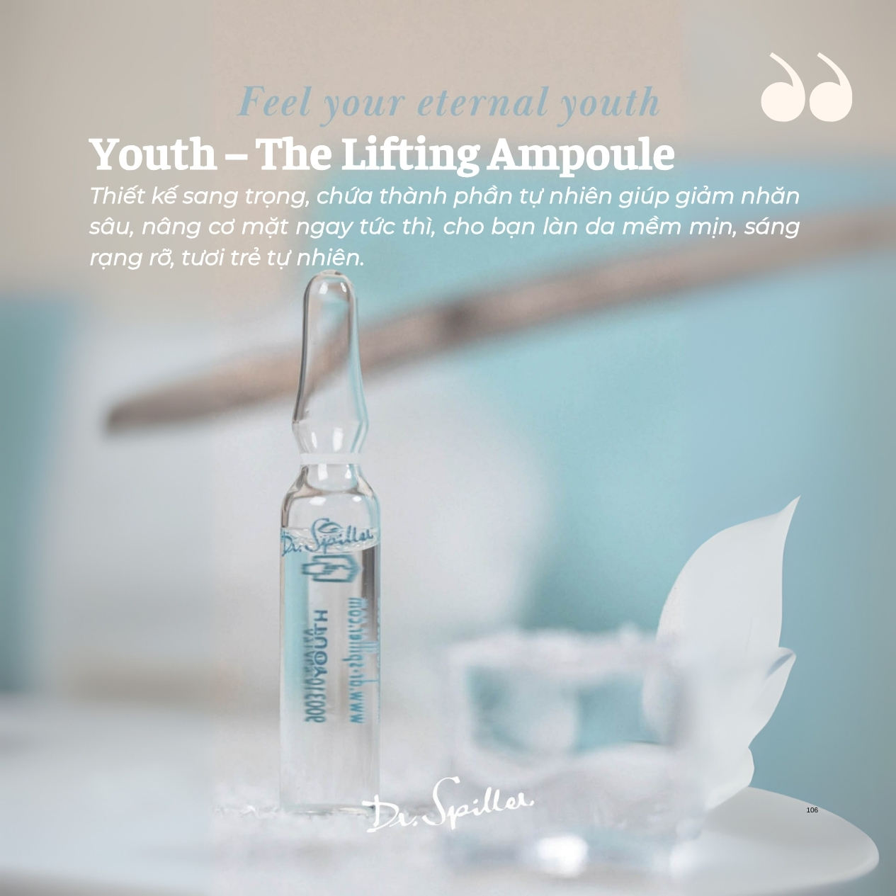 Youth – The Lifting Ampoule tinh chất nâng cơ chuyên sâu giúp da săn chắc và mịn màng hơn chỉ sau vài ngày