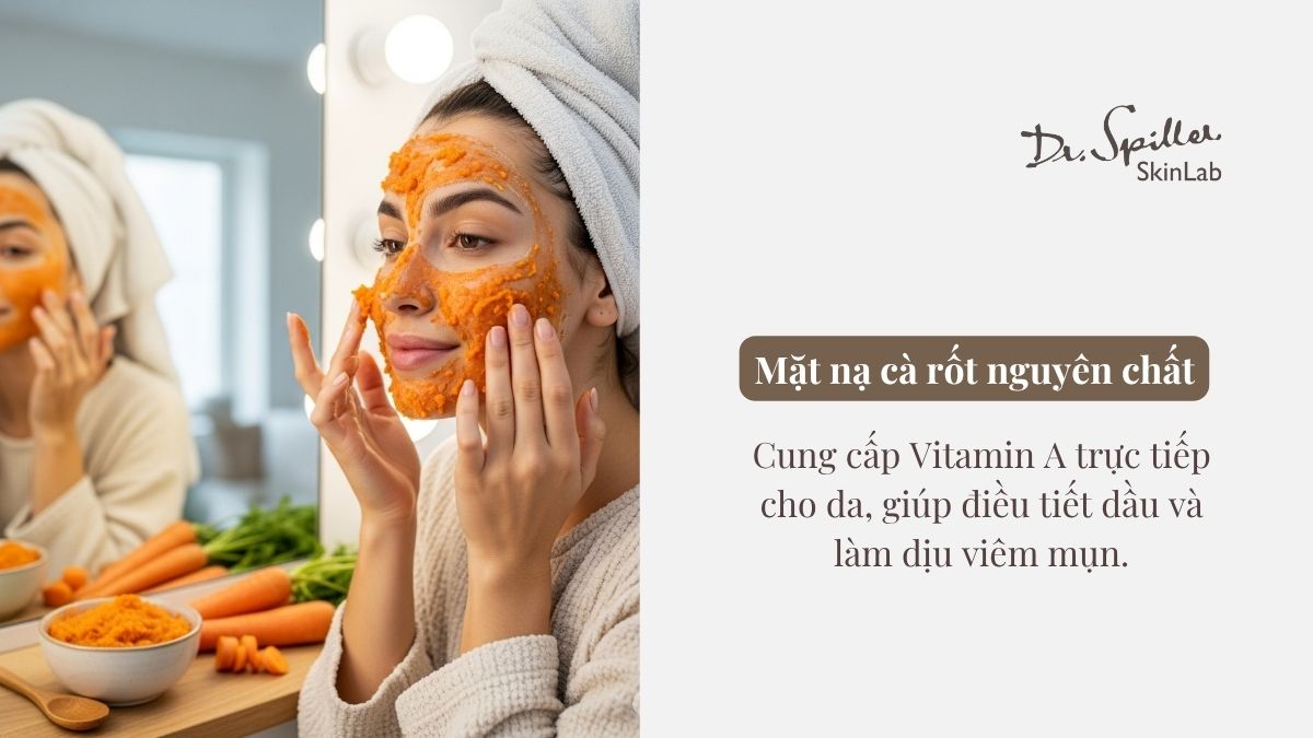 Bạn có thể dễ dàng kết hợp cà rốt với các nguyên liệu tự nhiên khác để tạo ra những công thức mặt nạ trị mụn phù hợp với làn da của mình.