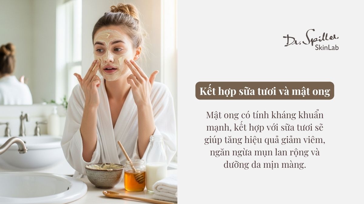 Cách sử dụng sữa tươi không đường để trị mụn hiệu quả