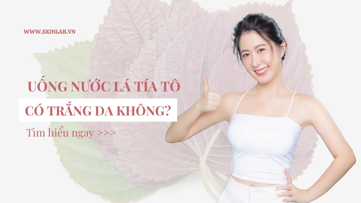 Uống nước lá tía tô bao lâu thì trắng da