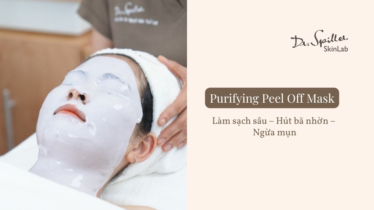 Da nhạy cảm mụn nên dùng mặt nạ Purifying peel-off mask của Dr-Spiller