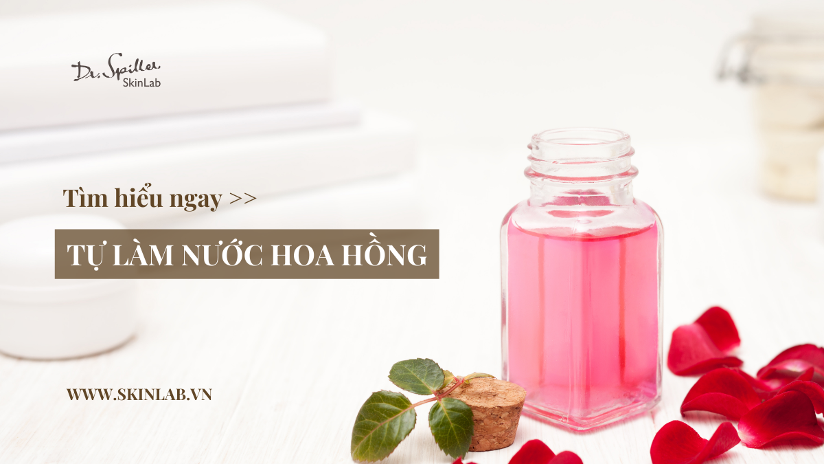 Nước hoa hồng tự nhiên hay còn gọi là toner handmade là sản phẩm chăm sóc da được chiết xuất từ cánh hoa hồng tươi