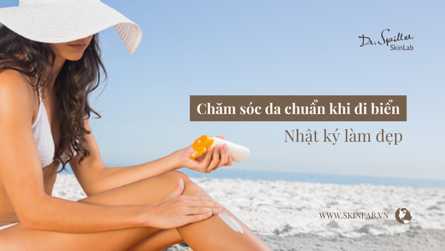 chăm sóc da khi đi biển