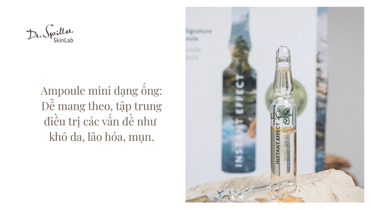 Gợi ý sản phẩm skincare khi đi du lịch từ Dr.Spiller