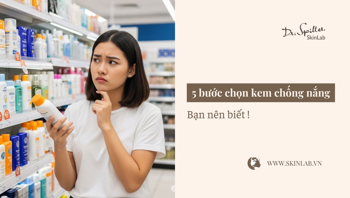 chọn kem chống nắng đúng cách