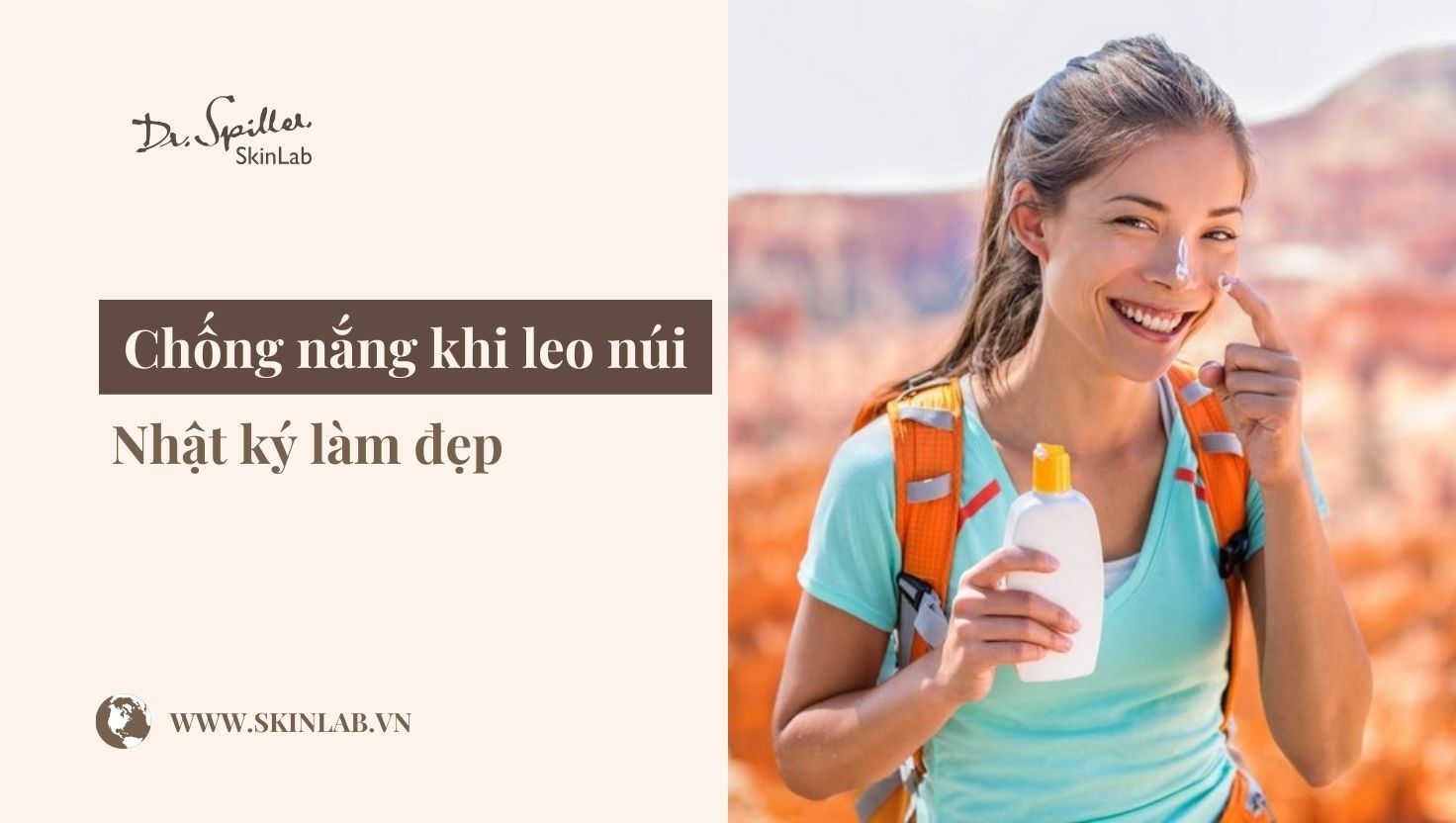 chống nắng khi leo núi