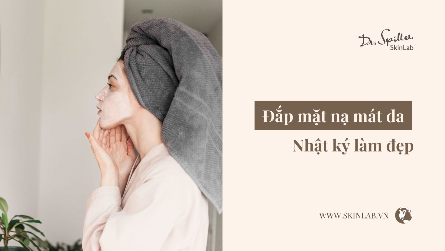 đắp mặt nạ mát da