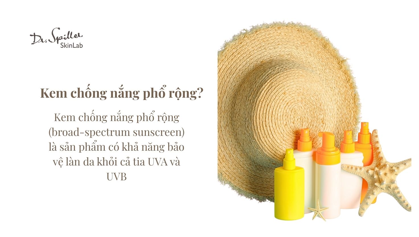 Việc sử dụng kem chống nắng phổ rộng giúp ngăn ngừa hiệu quả tác động kép của tia UV, bảo vệ da khỏi cả lão hóa lẫn tổn thương cấp tính.