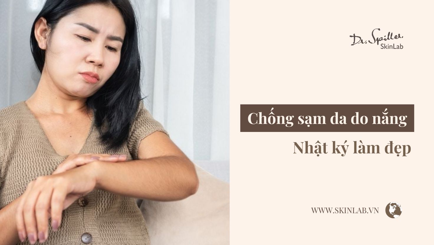 sạm da do nắng