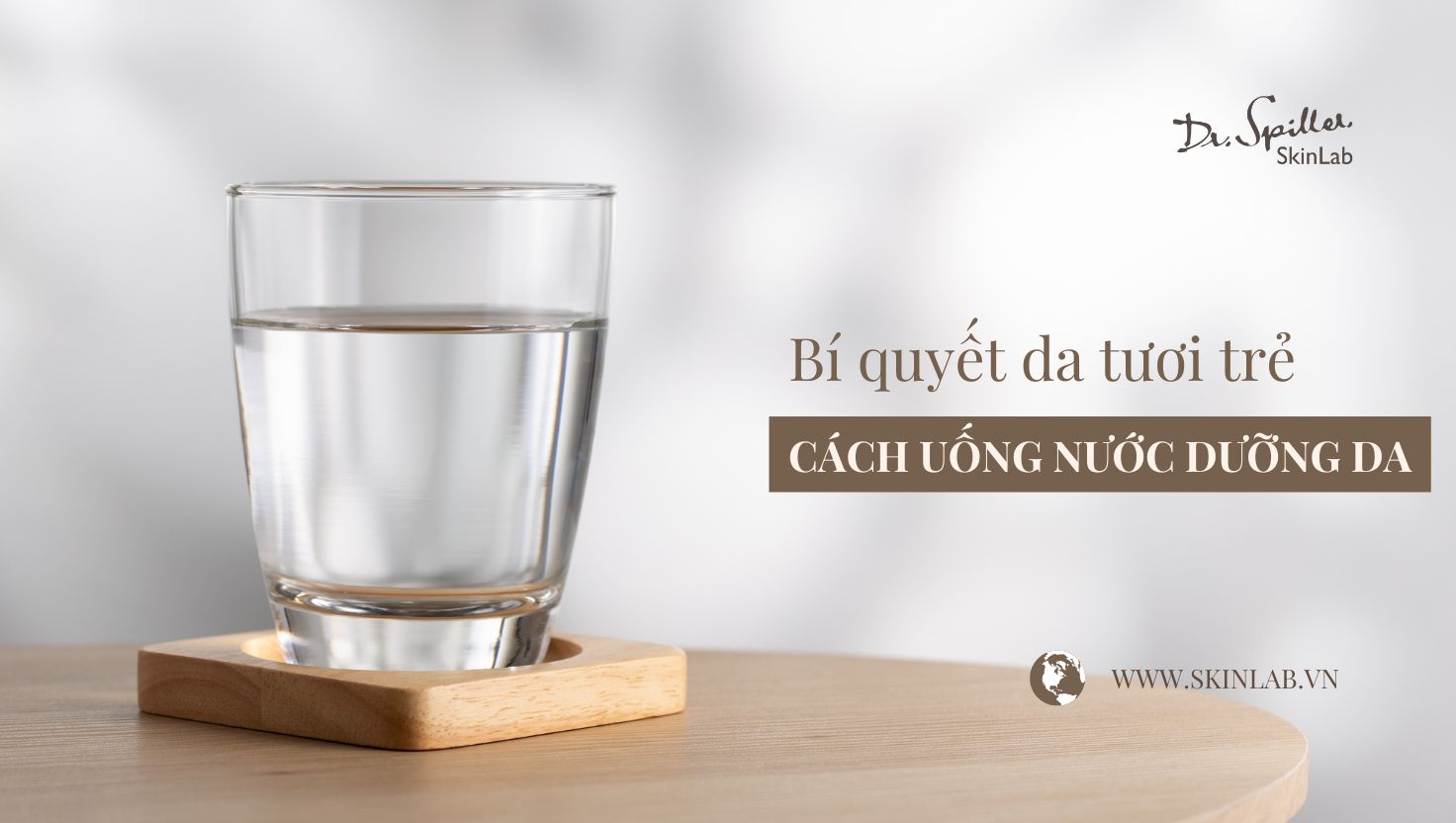 uống nước dưỡng da