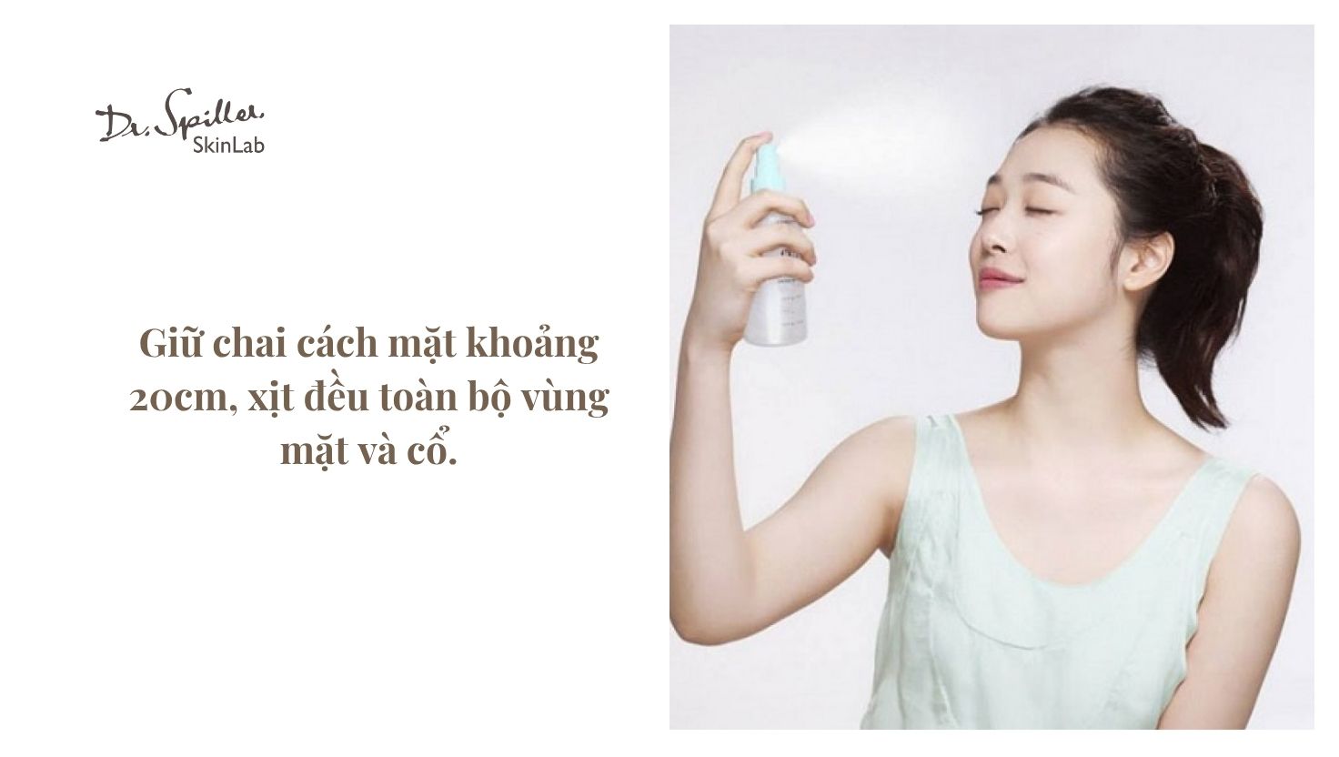 Hướng dẫn sử dụng xịt khoáng đúng cách