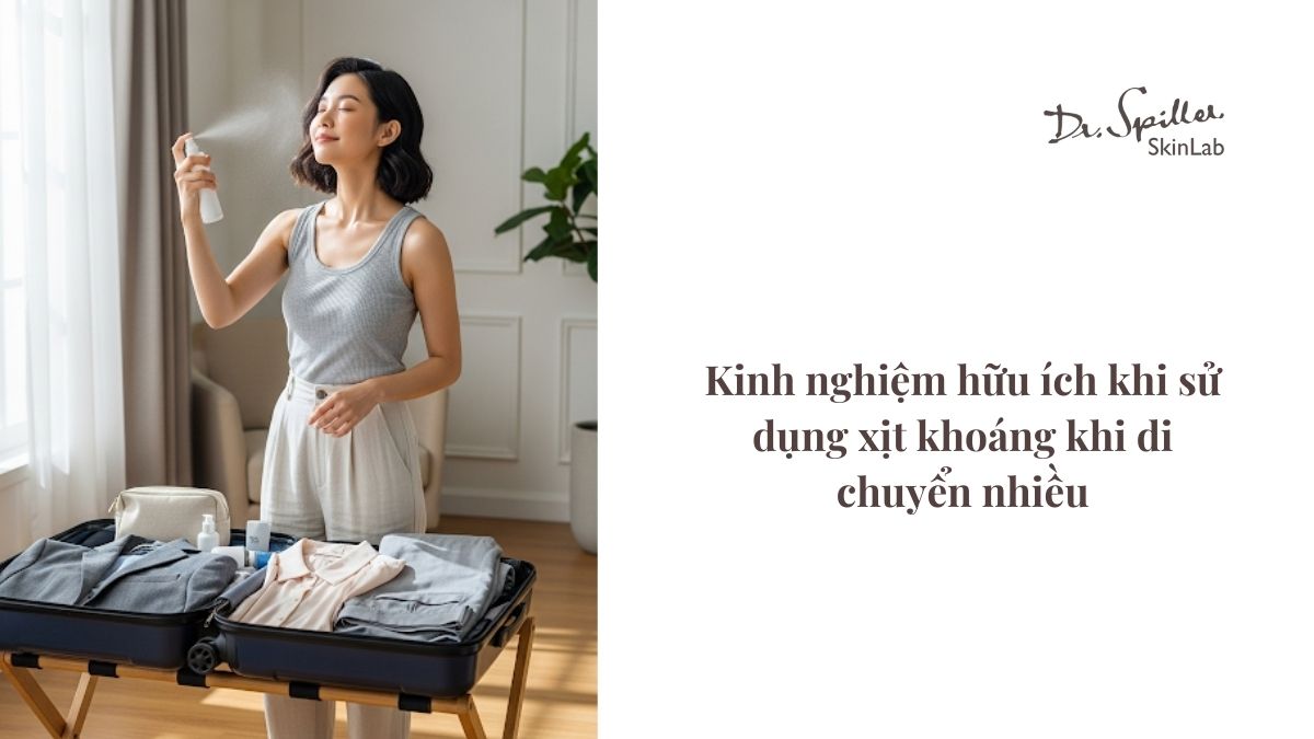 Bên cạnh đó, luôn bảo quản xịt khoáng ở nơi thoáng mát, tránh ánh nắng trực tiếp. Điều này giúp giữ nguyên vẹn hiệu quả của sản phẩm.