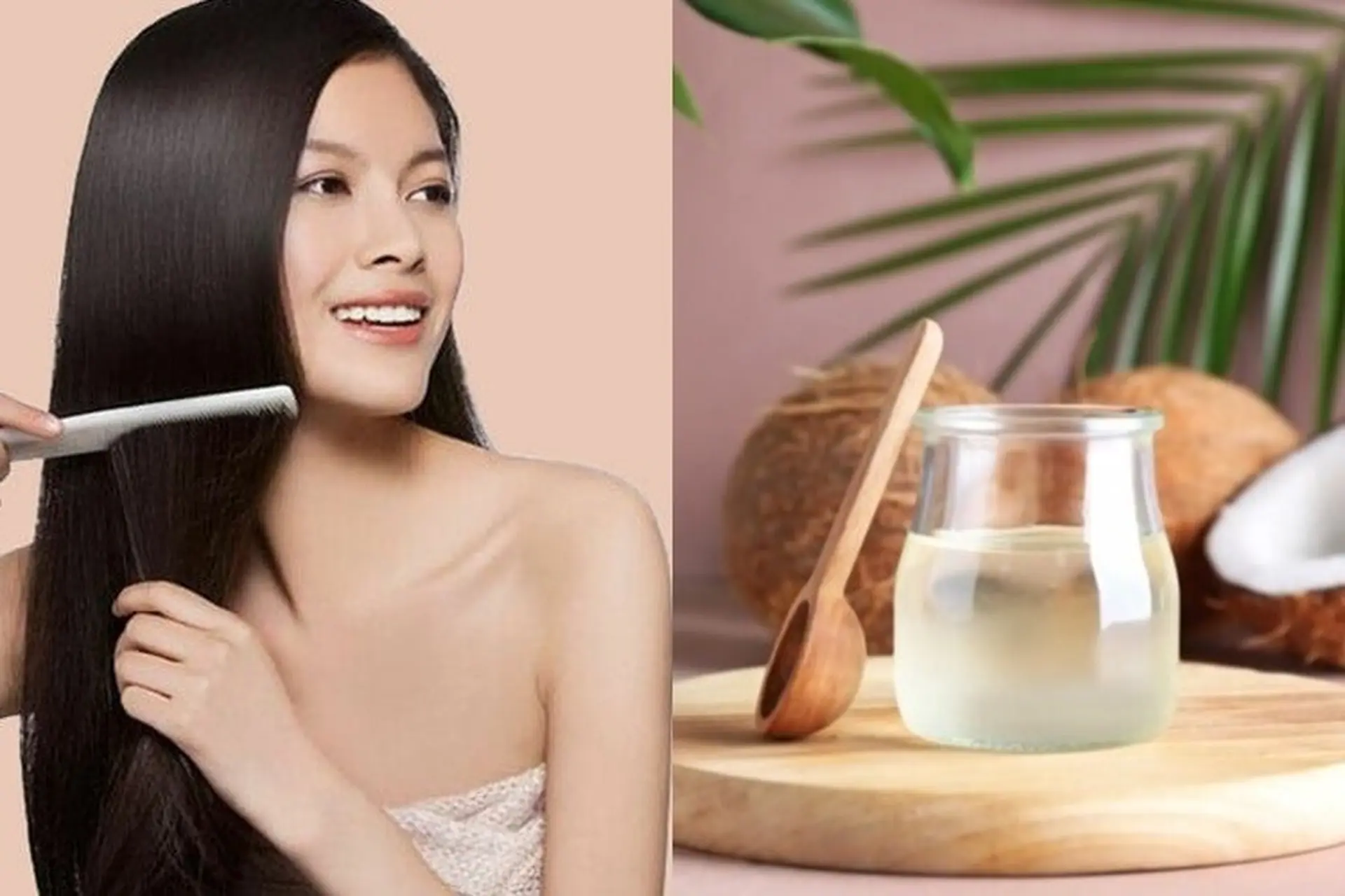 Dầu dừa được sử dụng chủ yếu như một thành phần tự nhiên góp phần làm mềm, phục hồi tóc hư tổn